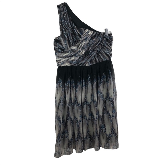 TIBI Silk Chiffon One Shoulder Dress - Picture 2 of 9